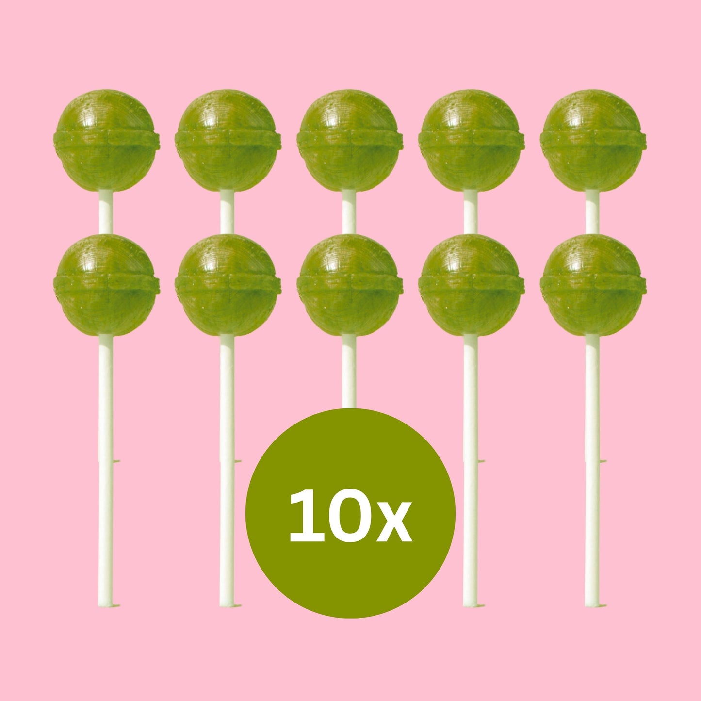 Bluggar Lolli Apfel 10 Stück