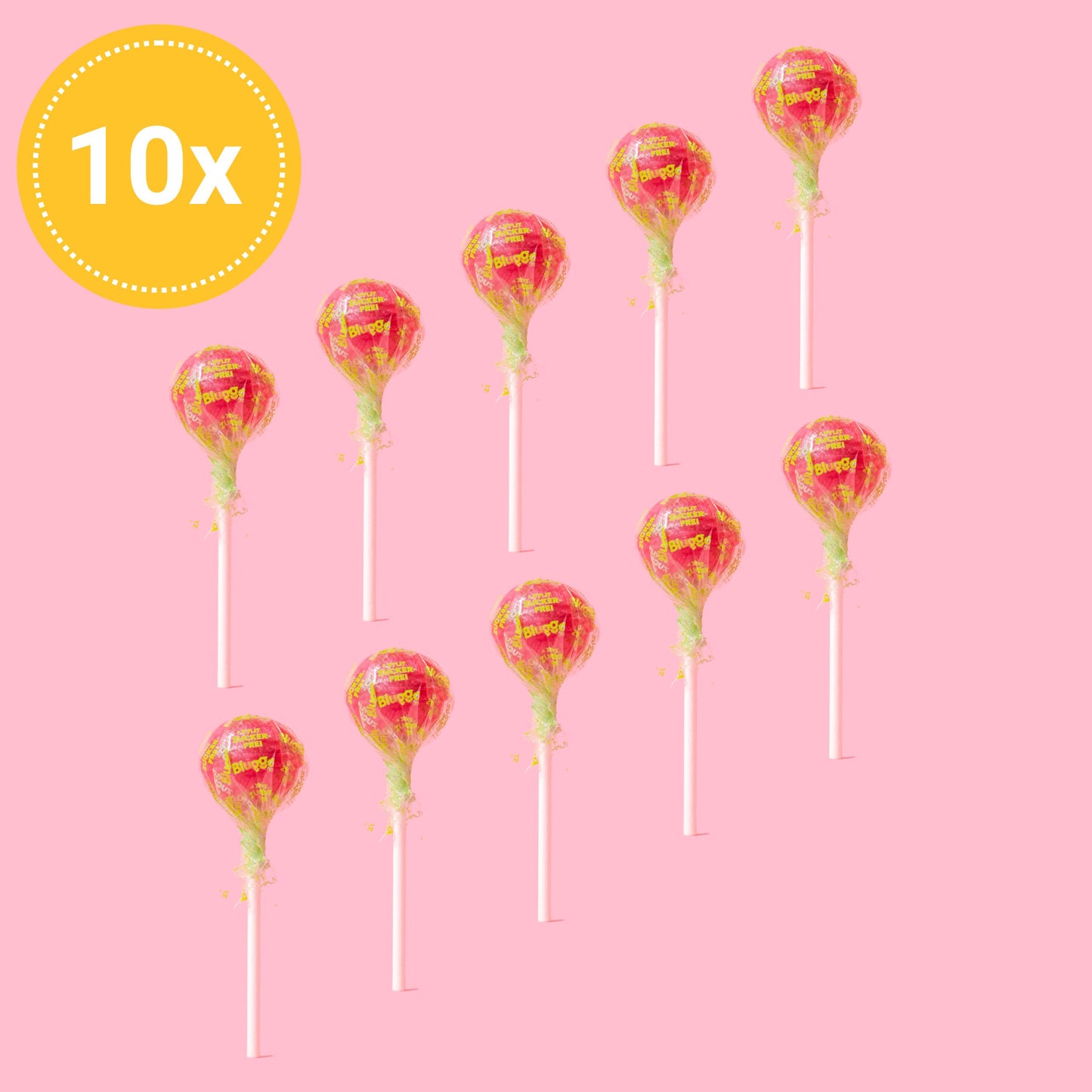 Bluggar Lollis 10x Kirsche