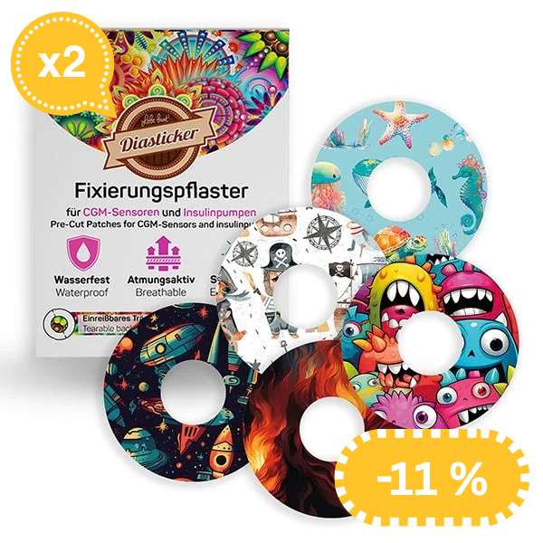 Pflaster für Libre 3 "Playtime", Sparpack (2x)
