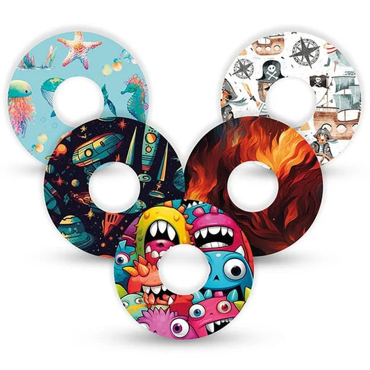 Pflaster für Libre 3 "Playtime", 5 Motive