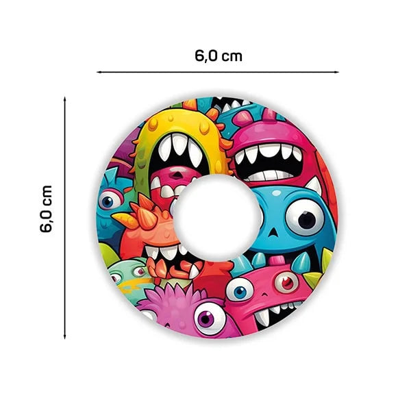 Pflaster für Libre 3 "Playtime", Motiv Monster