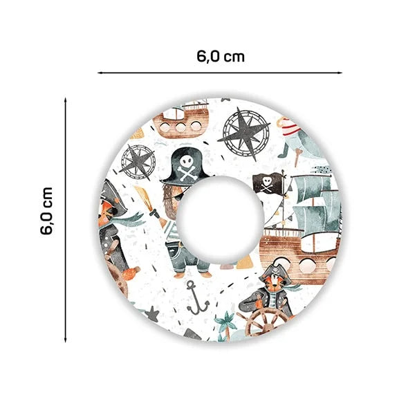 Pflaster für Libre 3 "Playtime" Motiv Pirat