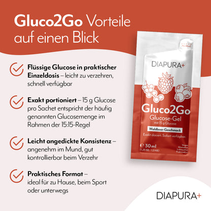Gluco2Go Glucose-Gel Vorteile