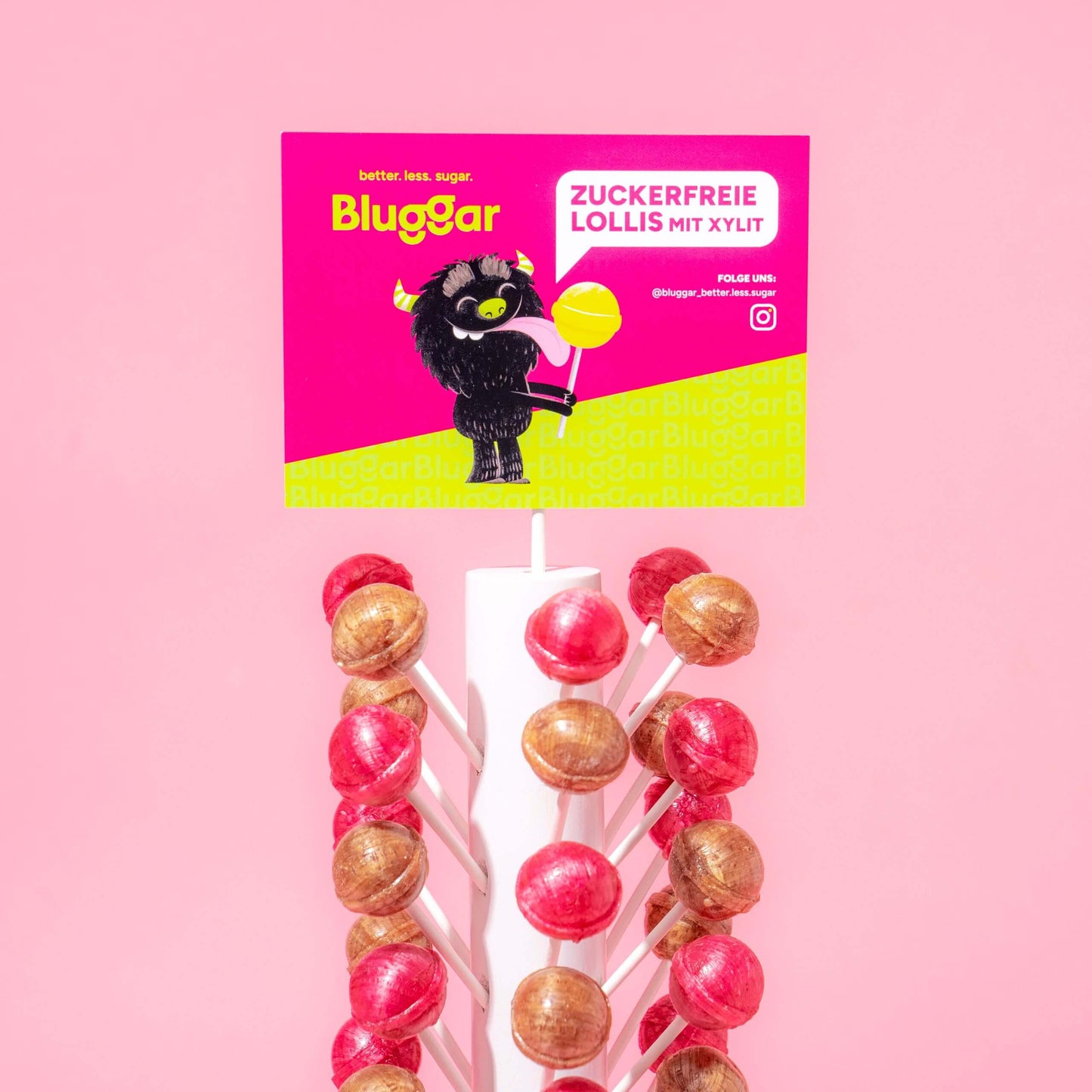 Bluggar Lollis im Lolli-Ständer