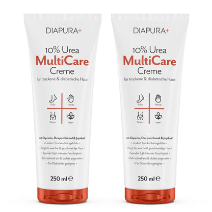 DIAPURA 10% Urea MultiCare Creme für trockene & diabetische Haut