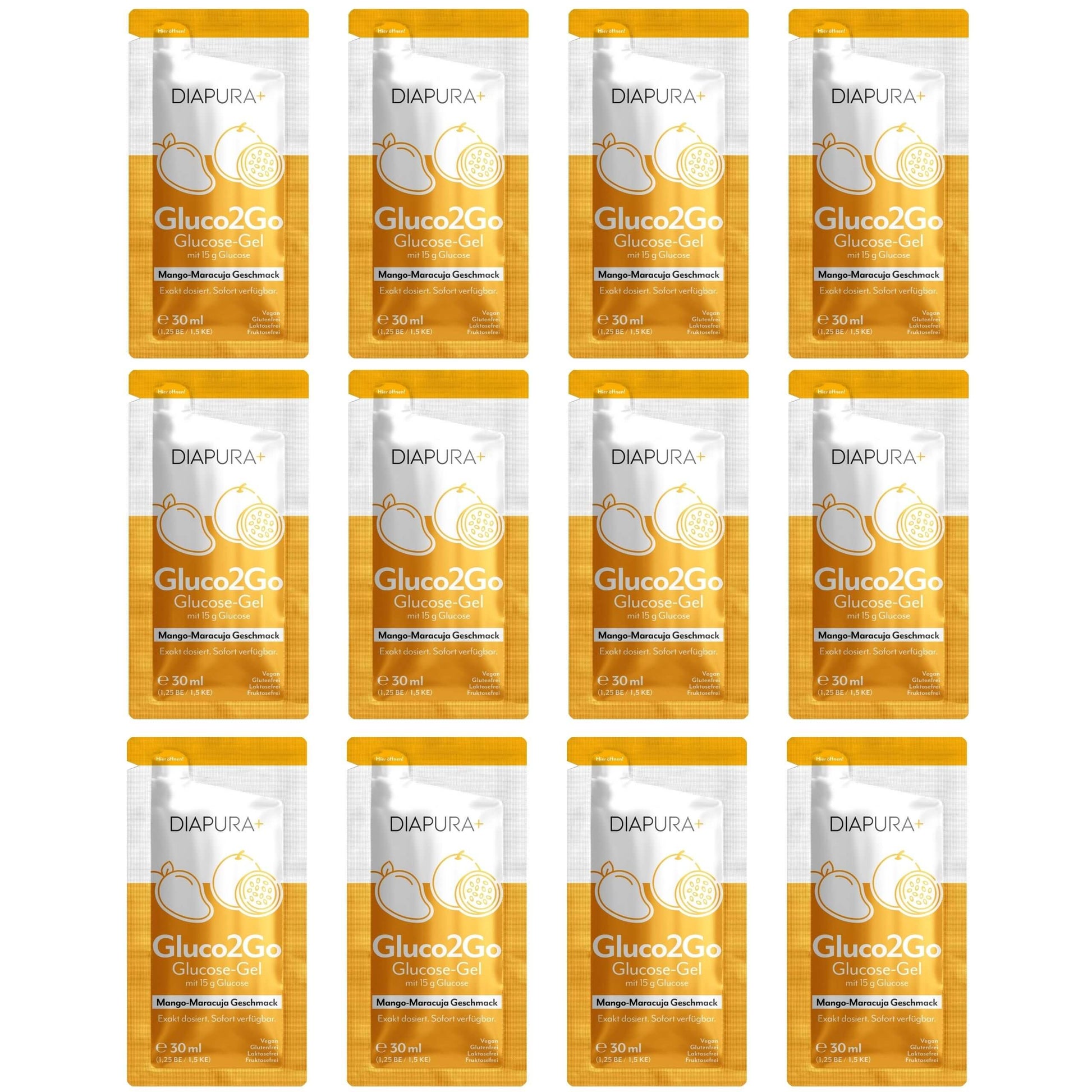 Gluco2Go Mango-Maracuja 12 Stück