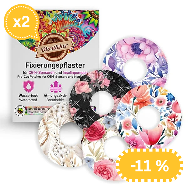 Pflaster für Libre 3 "Flowers"