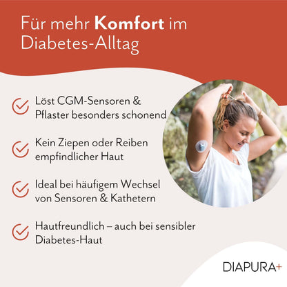 Diapura Pflasterentferner mehr Komfort im Diabetes-Alltag