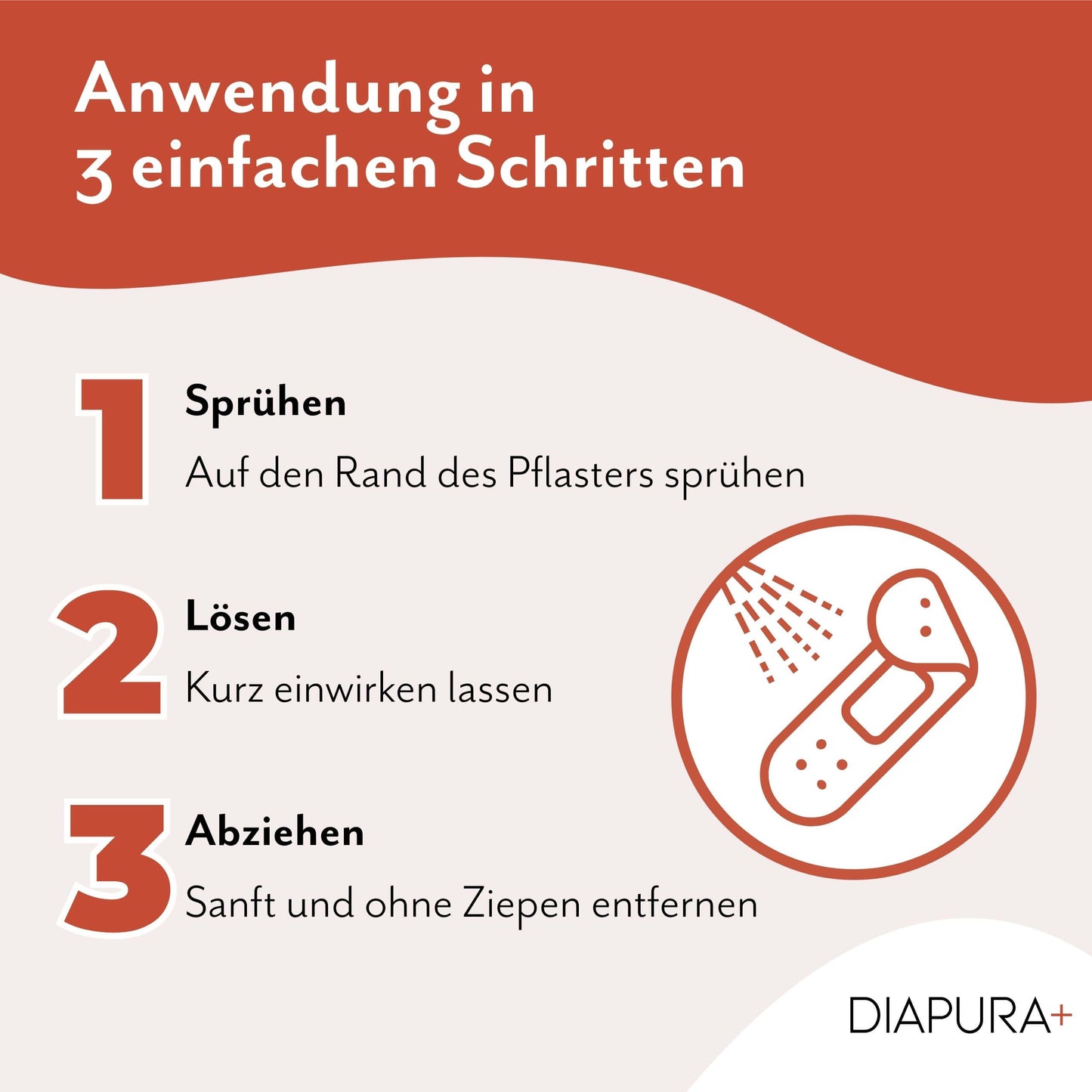 DIAPURA Pflasterentferner - einfache Anwendung
