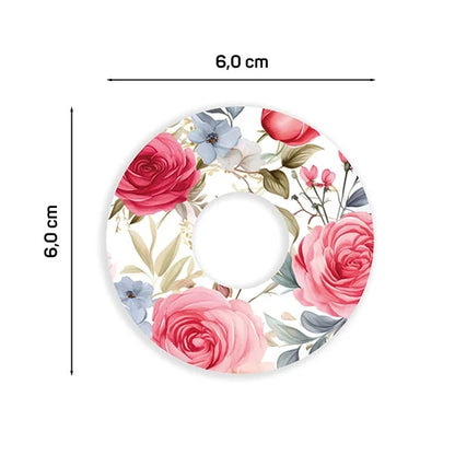 Pflaster für Libre 3, "Flowers", Motiv Rosen