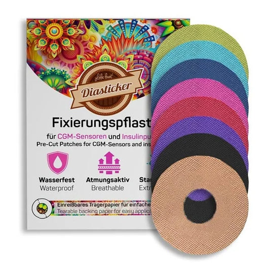 bunte Fixierpflaster für Libre 3