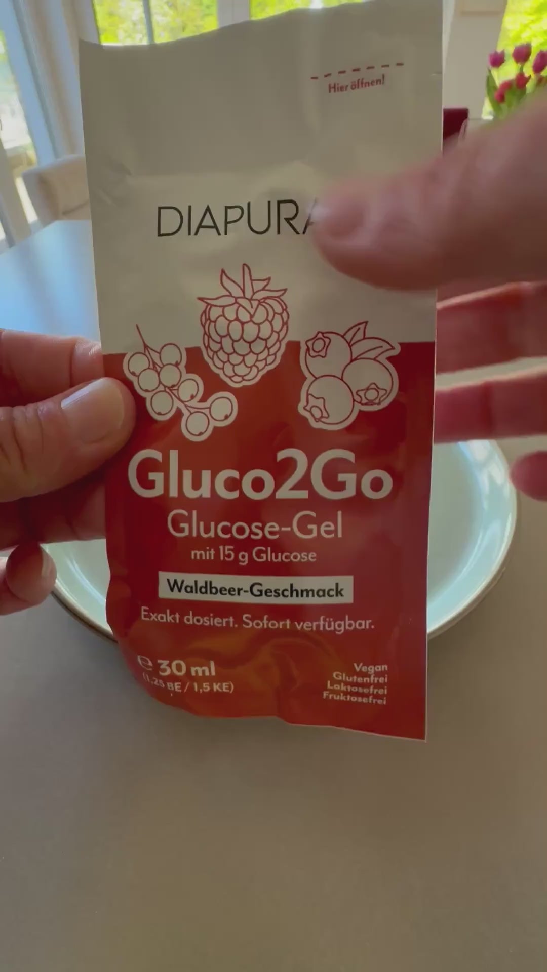 So leicht lässt sich das Gluco2Go öffnen